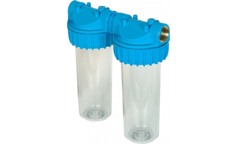 Φίλτρο πόσιμου νερού διπλό TECNOPLASTIC DOLPHIN 10''